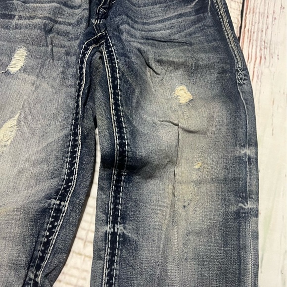 ROCK REVIVAL “Kevin” premium denim jeans boho western size 31 EUC - Picture 6 of 16